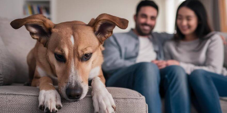 Anzeichen von Eifersucht beim Hund erkennen und richtig deuten